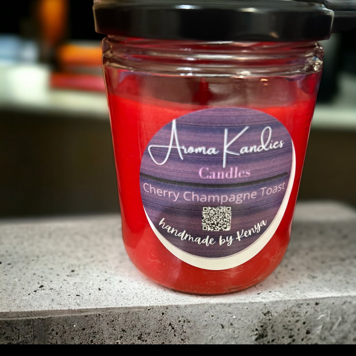 Cherry Champagne Toast Candle